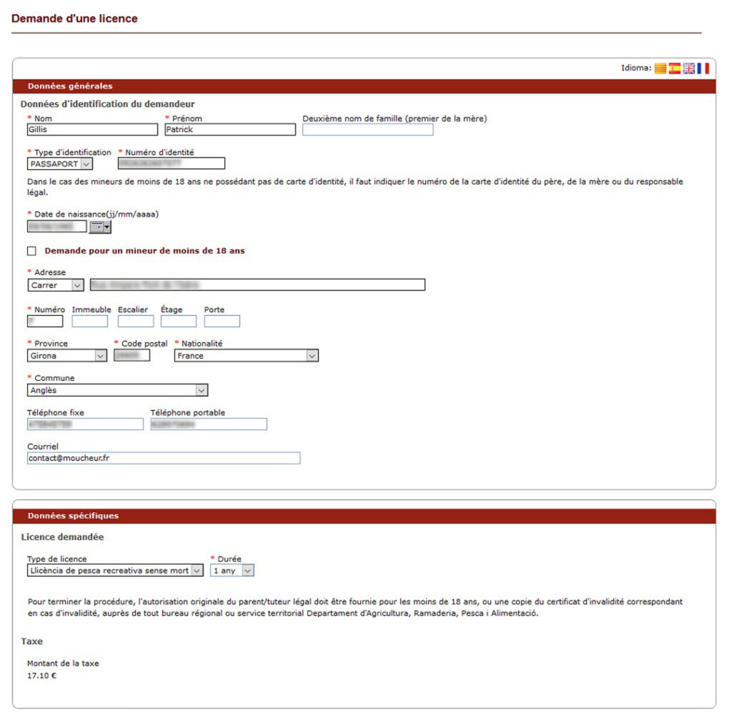 Prendre une carte de pêche en Espagne – MOUCHEUR.FR – LE SITE